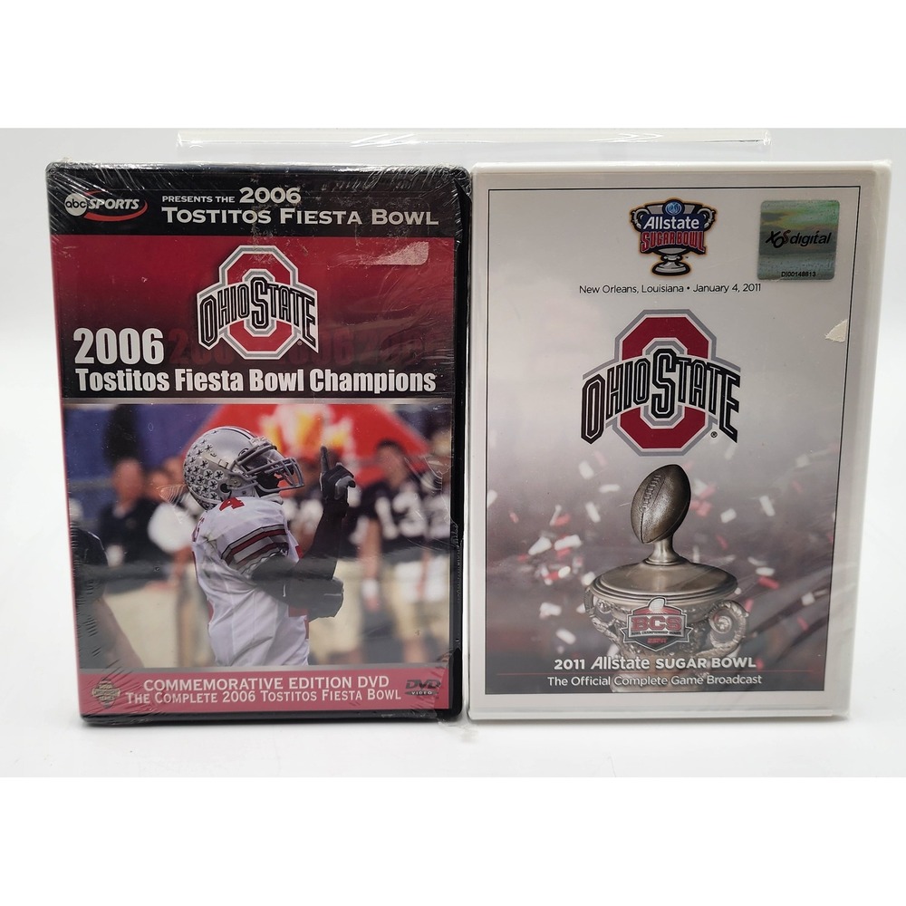 Ohio State Buckeyes DVD Set 2006 Fiesta Bowl 2011 Sugar Bowl New Sealed Sports
